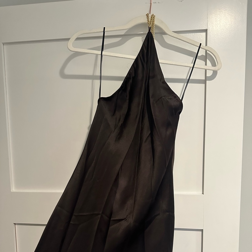 Amanda uprichard brown silk dress